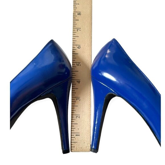 Junya Watanabe Comme des Garçons Blue Platform Pumps, Size 24.5 Japan - Picture 14 of 16